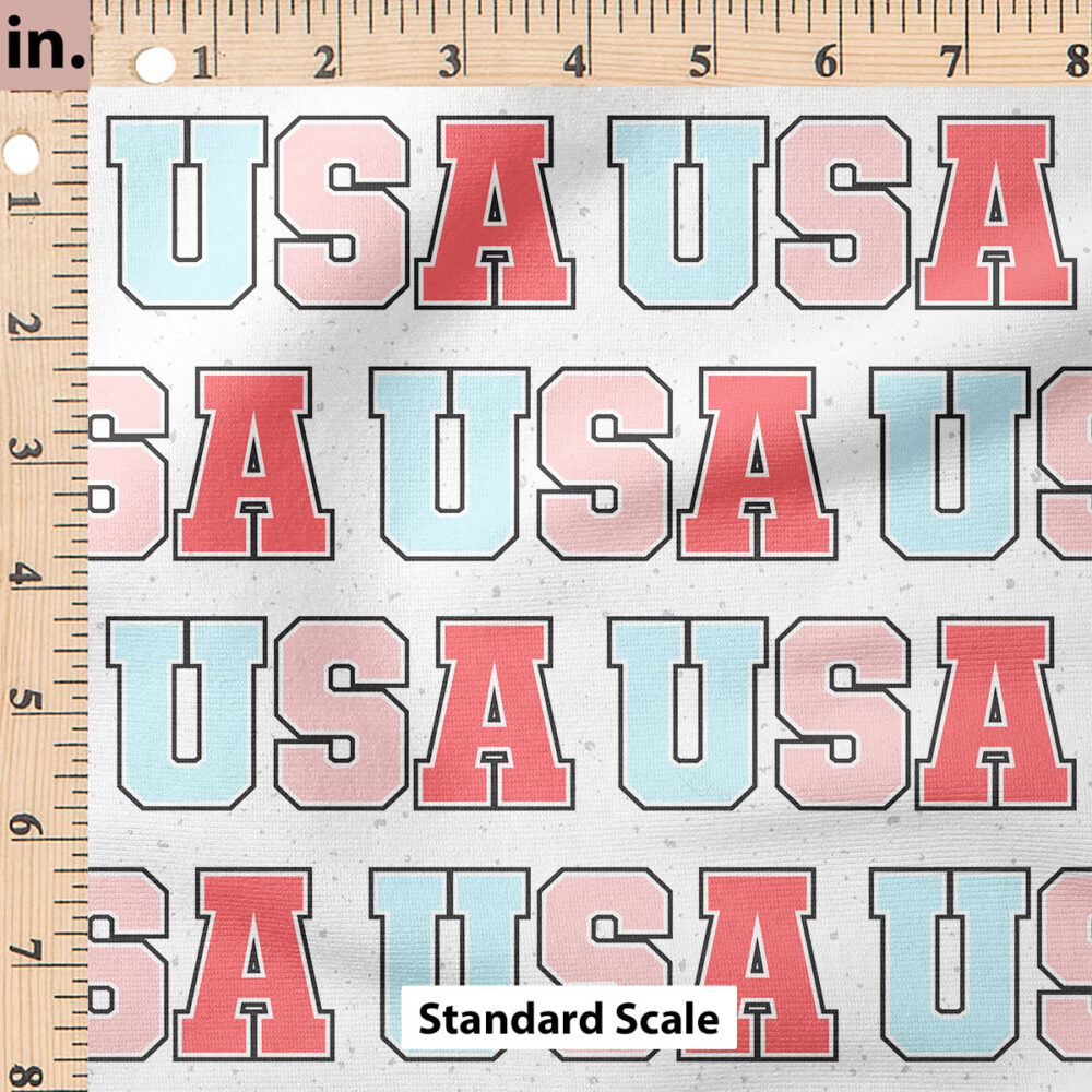 Ruler Scale for USA (Blue Pink Red) by Julie Storie Designs